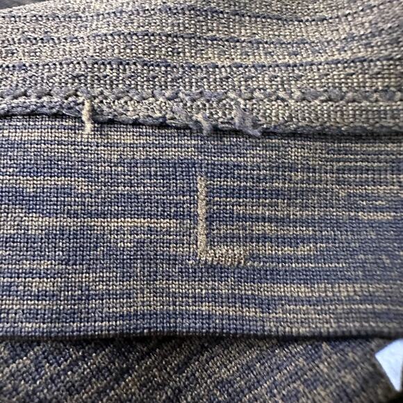 Lululemon Metal Tech Vent Polo Shirt Men’s Large Deep Meadow Brown Black Golf - Picture 7 of 10